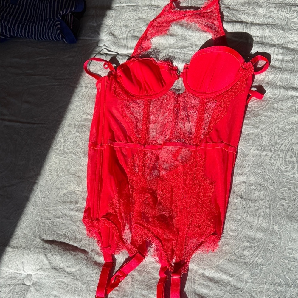 Victoria's Secret Red Lace Shapewear